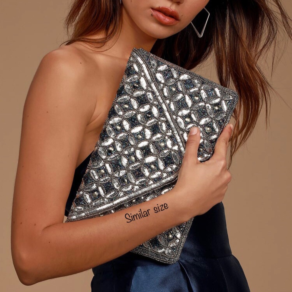 MODA⚡️Beautiful Flower Cut Faux Leather Bag/Clutch